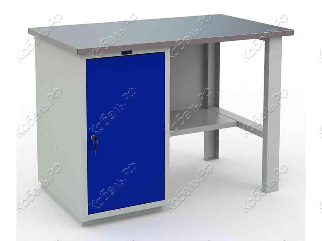 Изображение товара Верстак Profi №201 ПРАКТИК с высокой грузоподъемностью, МДФ стол и полками