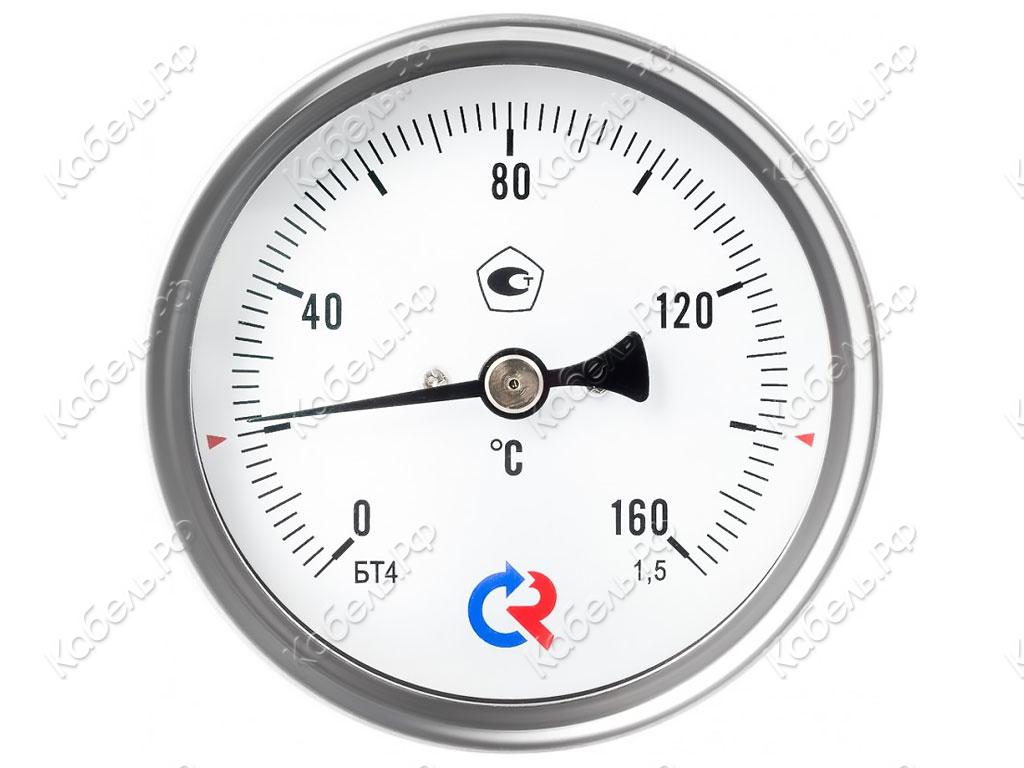 Изображение товара Термометр биметаллический БТ-41.211 G1/2 0-120°C Росма