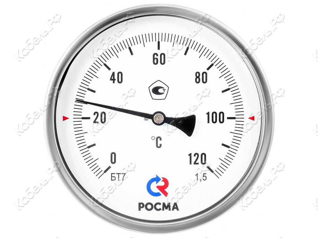 Изображение товара Термометр биметаллический коррозионностойкий БТ-71.220 G1/2 Россия