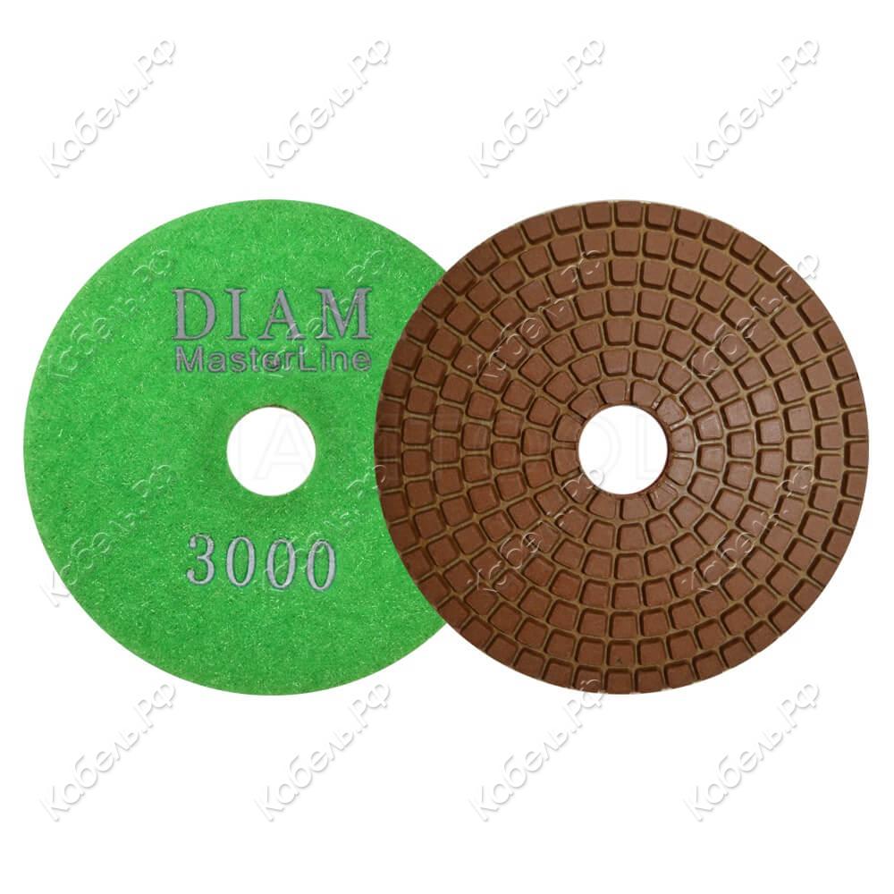 Изображение товара Круг алмазный гибкий шлифовальный 100х2,5 DIAM №3000 для мокрой шлифовки камня