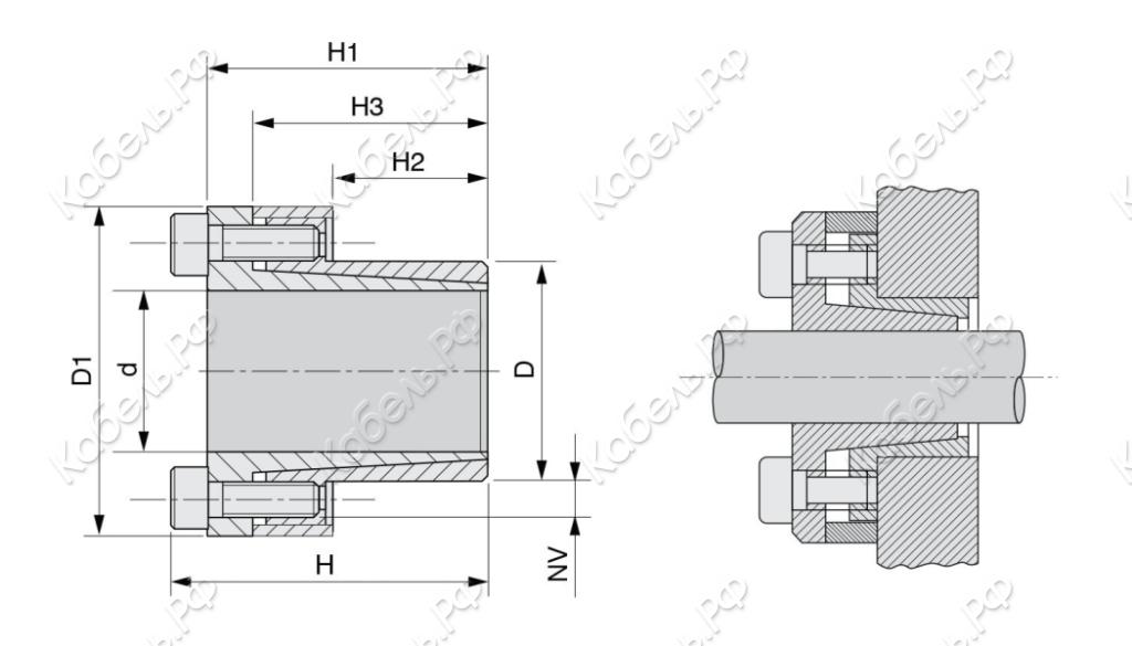 Изображение товара Зажимная втулка KLCC050 ISKRA