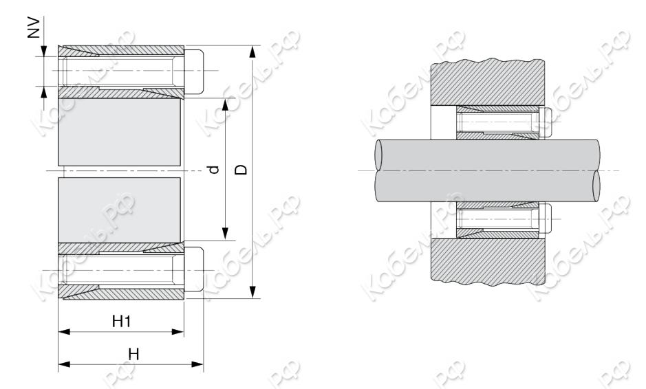 Изображение товара Зажимная втулка KLSS019 ISKRA сталь для надежной фиксации механизмов