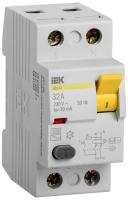 Дифференциальный выключатель (УЗО) ВД1-63 2п 32А 30мА тип AC IEK MDV10-2-032-030