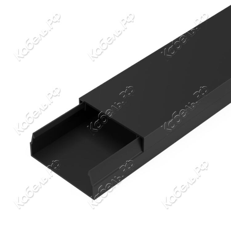 Изображение товара Кабель-канал с двойным замком ПВХ 40х16 черный 30м Промрукав PR03.0214