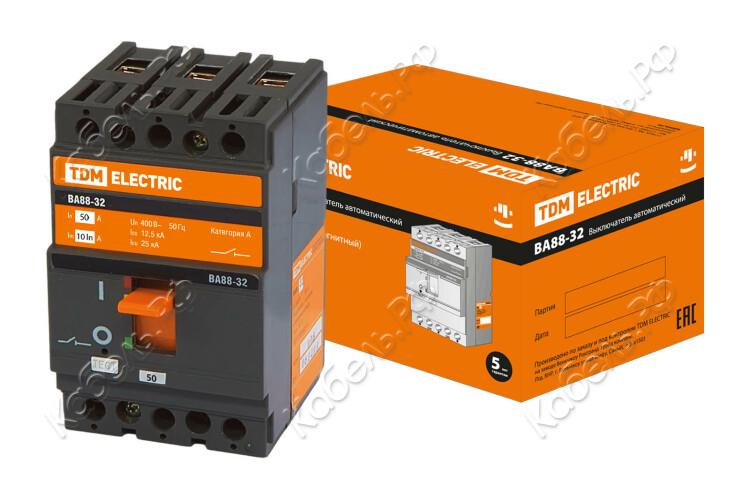 Изображение товара Автоматический выключатель ВА88-32 3Р 50А 25кА TDM Electric SQ0707-0005