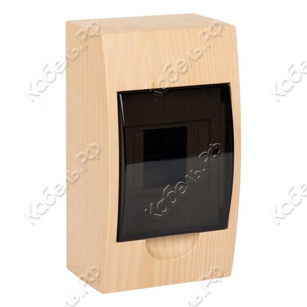 Изображение товара Щит распределительный навесной ЩРН-П- 4 светлое дерево IP41 EKF pb40-n-4-light