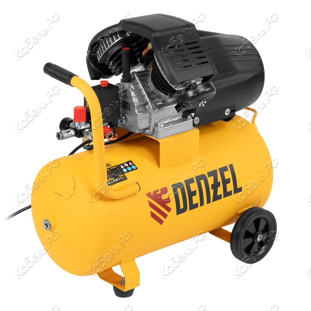 Изображение товара Компрессор воздушный Denzel DCV 1800/50 прямой привод 1,8кВт 320л/мин 50л 58168