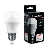 Лампа светодиодная PRO LB-1017 Груша А65 E27 17W 6400K (10шт/уп) Feron 38040