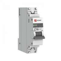 Автоматический выключатель 1P 16А (C) 6кА ВА 47-63 DC PROxima EKF mcb4763-DC-1-16C-pro