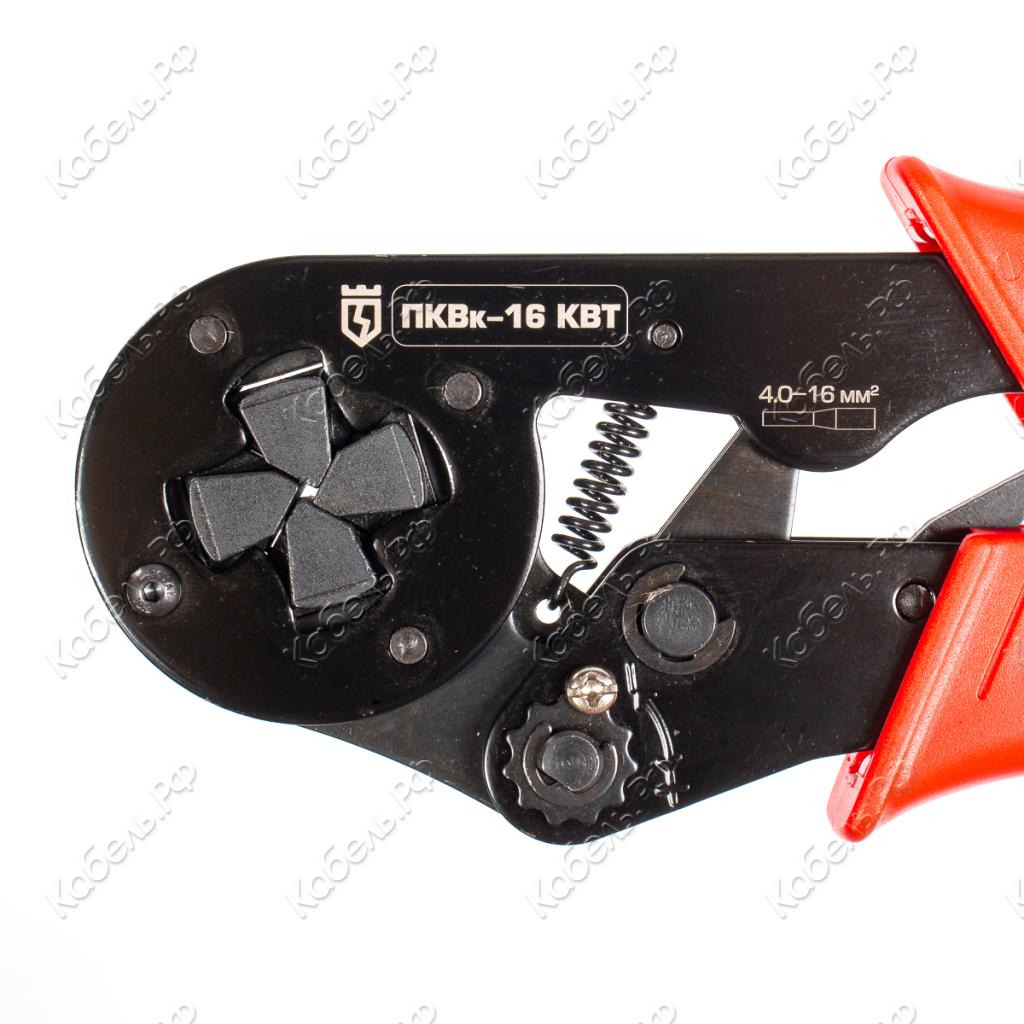 Изображение товара Кримпер для опрессовки втулочных наконечников ПКВк-16 КВТ 54549