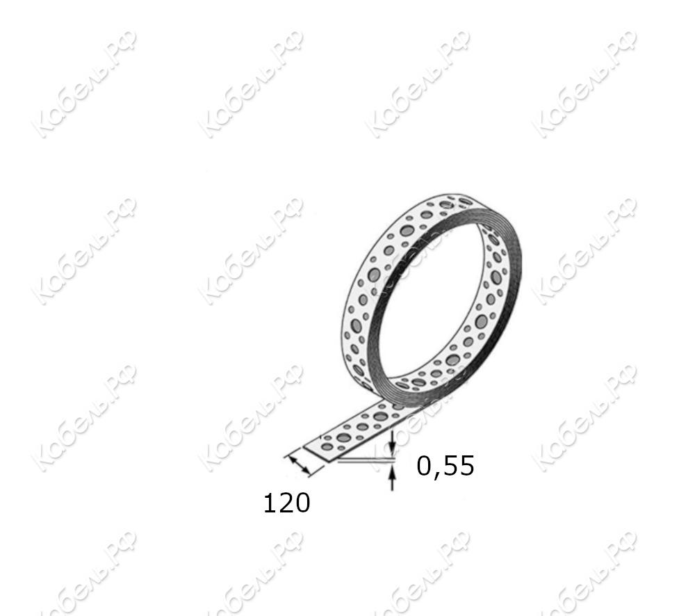 Изображение товара Перфолента прямая РОСКРЕП LP 12х0,55 (25м) РК000000353
