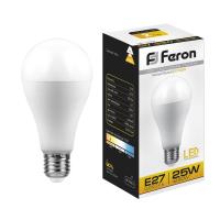 Лампа светодиодная LB-100 Груша А65 E27 25W 2700K (10шт/уп) Feron 25790