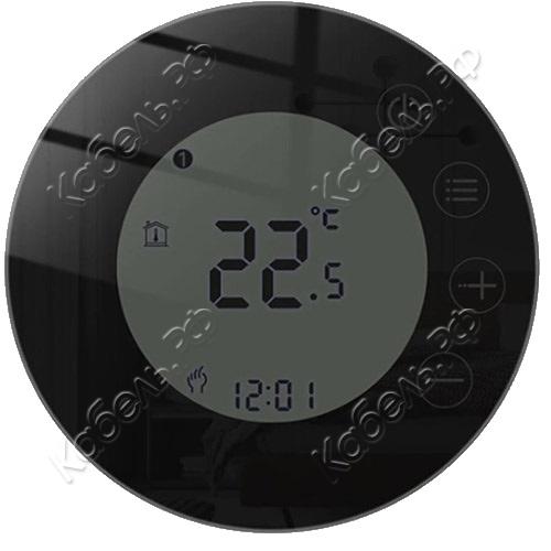 Изображение товара Терморегулятор для теплого пола DN.RU Т2РМ-WF электронный Wi-Fi программируемый черный