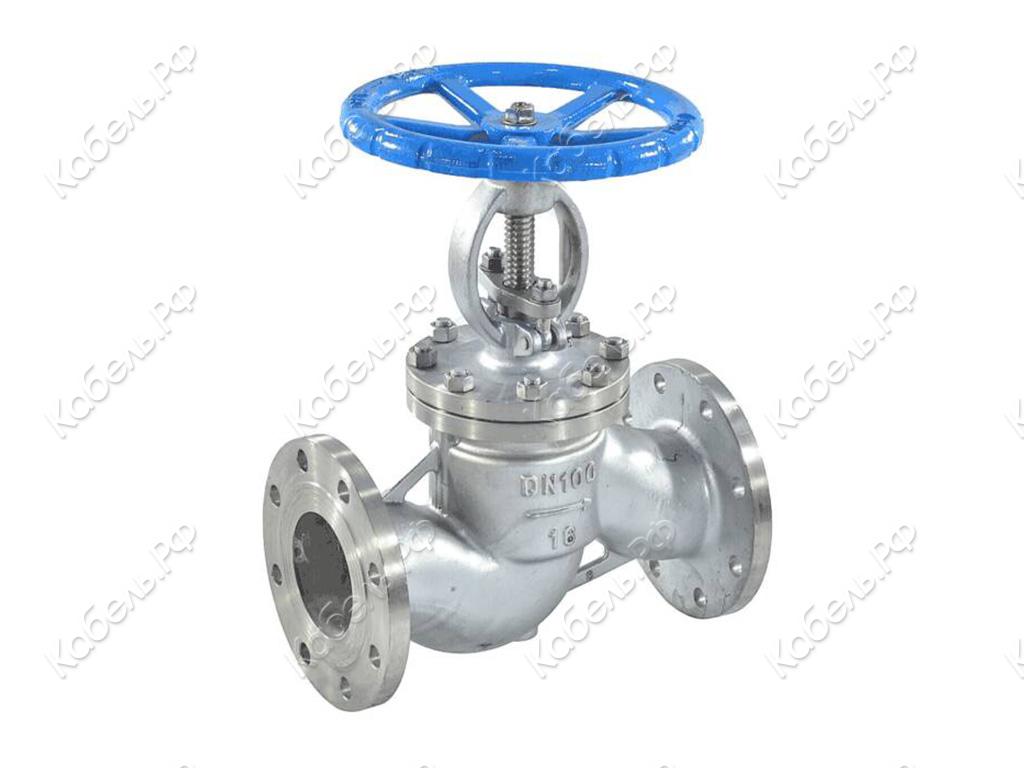 Изображение товара Клапан запорный (вентиль) нержавеющий 15нж65нж Ду40 Ру16 КНР