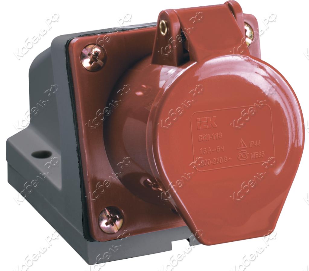 Изображение товара Розетка стационарная ССИ-125 3Р+РЕ+N 32А 380-415В IP44 IEK PSR12-032-5