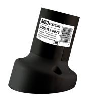 Патрон Е27 настенный термостойкий пластик наклонный черный TDM SQ0335-0076