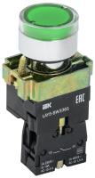 Кнопка управления LAY5-BW3361 с подсветкой зеленый 1з IEK BBT50-BW-K06