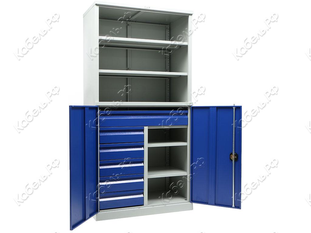 Изображение товара Шкаф инструментальный TC-1995/2 ПРАКТИК металлический с полками и замками