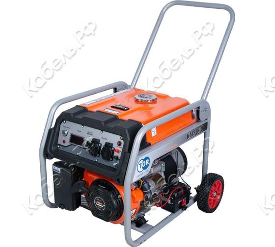 Изображение товара Генератор бензиновый TOR KM3800H 2,5 кВт 220В с электростартером и колесами 1018114