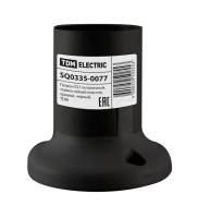 Патрон Е27 потолочный термостойкий пластик прямой черный TDM SQ0335-0077