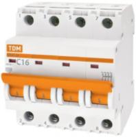 Автоматический выключатель 4П ВА47-29 1А B 4,5кА TDM Electric SQ0206-0049