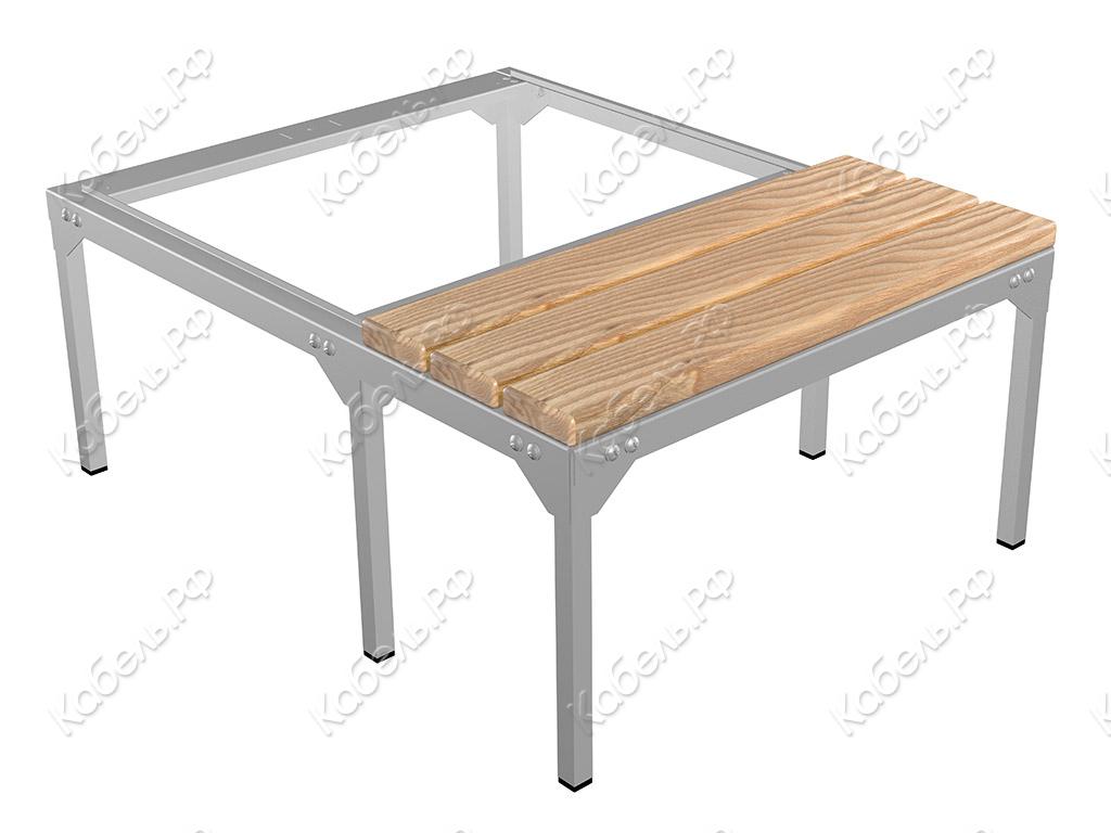 Изображение товара Скамья-подставка сосна LS-21-60 ПРАКТИК для раздевалок и промышленных помещений