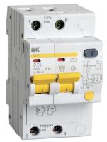 Дифференциальный автомат АД12 2п 25А C 300мА тип AC (3 мод) IEK MAD10-2-025-C-300