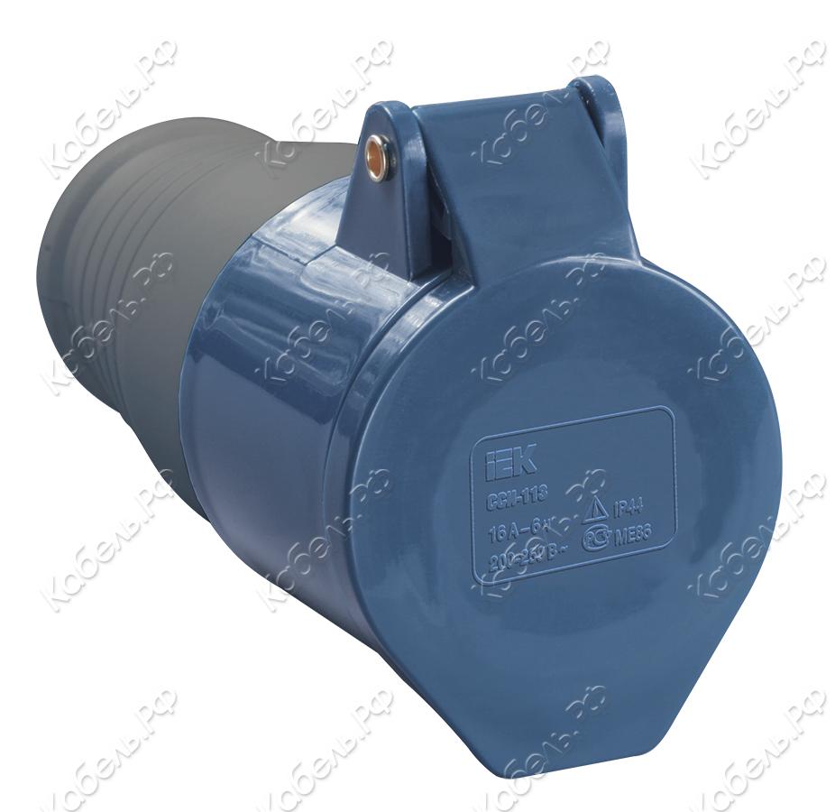 Изображение товара Розетка переносная ССИ-223 2Р+РЕ 32А 200-250В IP44 IEK PSR21-032-3