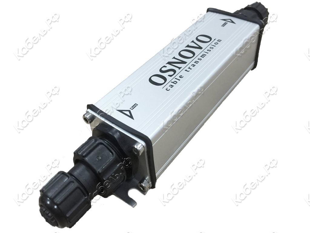 Изображение товара Уличный PoE удлинитель OSNOVO E-PoE/1W с защитой IP67 для Ethernet до 500 м