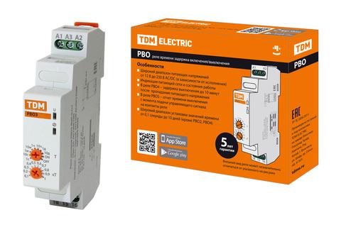 Изображение товара Реле времени РВО3-ВЫК-0,1с/10дн-8А-24/230В-DIN TDM Electric SQ1503-0029