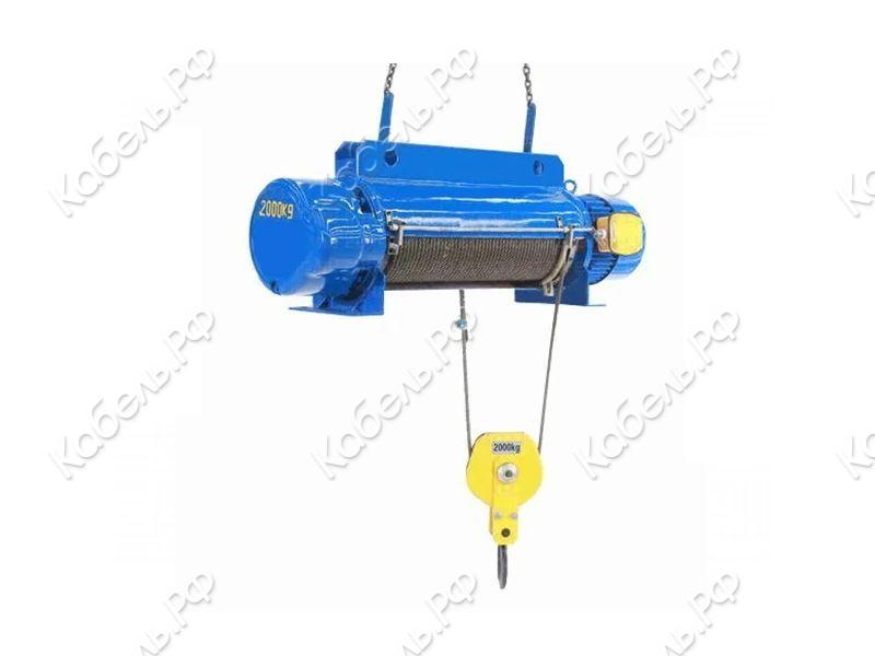 Изображение товара Электрическая канатная таль стационарная на лапах CD TOR 1024675 1 тонна 12 м