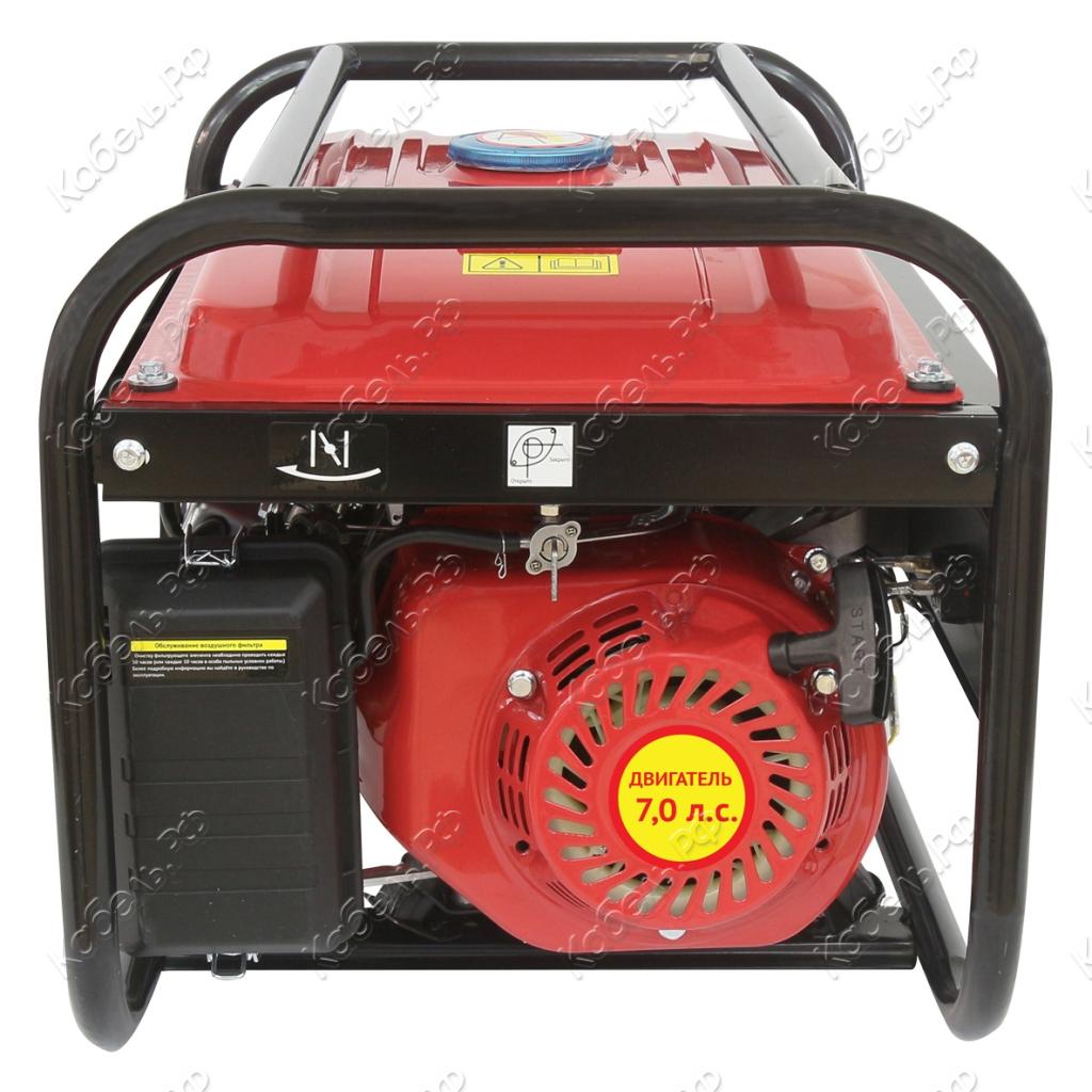 Изображение товара Бензиновый электрогенератор БЭГ-2500 Калибр 30103 для дома и стройки