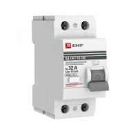 Дифференциальный выключатель (УЗО) ВД-100 2п 32А 10мА тип AC EKF elcb-2-32-10-em-pro