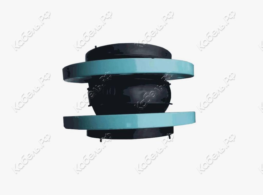 Изображение товара Компенсатор резиновый фланцевый EPDM Ду 80 Ру10/16 с эпоксидным покрытием 135мм