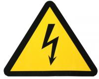 Знак электробезопасности наклейка "Молния" (85х85х85мм) PROxima EKF an-1-03-2