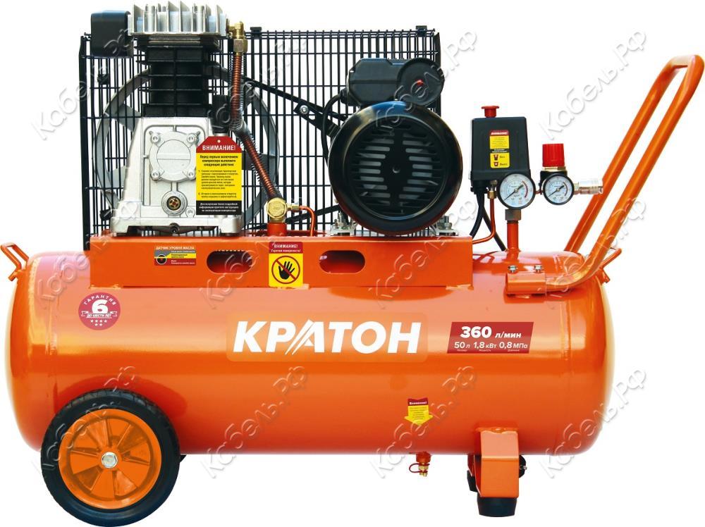 Изображение товара Компрессор с ременной передачей AC-360-50-BDV Кратон 360 л/мин