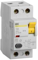 Дифференциальный выключатель (УЗО) ВД1-63 2п 16А 10мА тип AC IEK MDV10-2-016-010