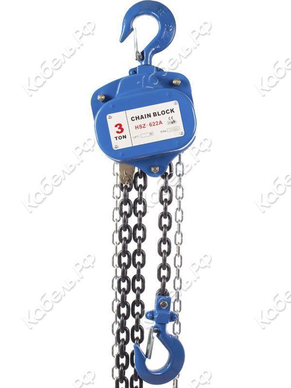 Изображение товара Потолочная ручная шестеренная таль TOR 13Т10436ТРШ 3 тонн 12 метров Россия