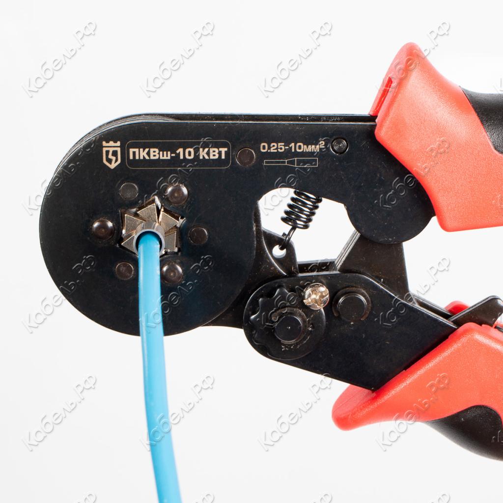 Изображение товара Кримпер для опрессовки втулочных наконечников ПКВш-10 КВТ 77669