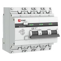 Дифференциальный автомат АД-32 3п+N 32А C 100мА тип AC ЭЛ EKF DA32-32-100-4P-pro