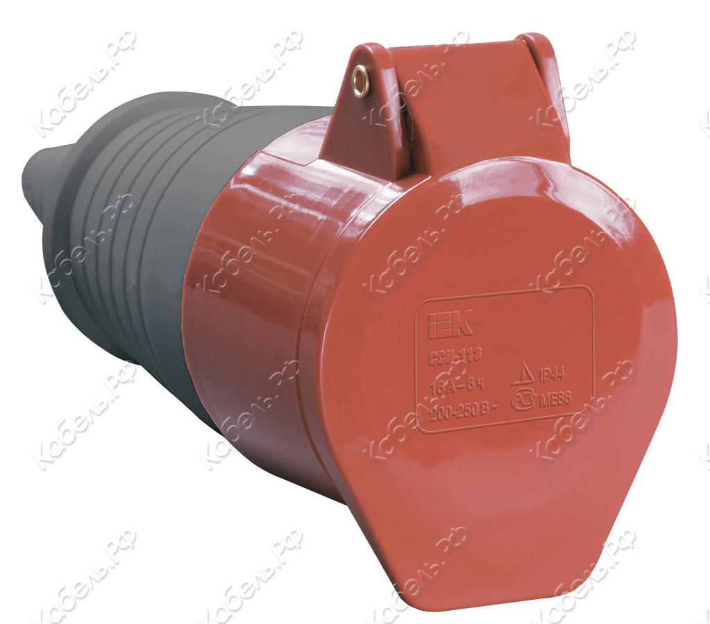 Изображение товара Розетка переносная ССИ-224 3Р+РЕ 32А 380-415В IP44 IEK PSR22-032-4