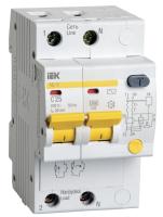 Дифференциальный автомат АД12 2п 25А C 30мА тип AC (3 мод) IEK MAD10-2-025-C-030