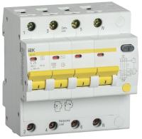 Дифференциальный автомат АД14S 4п 25А C 300мА тип AC (5 мод) IEK MAD13-4-025-C-300