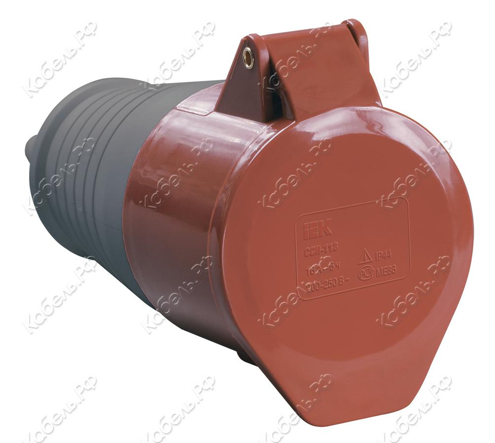 Изображение товара Розетка переносная ССИ-215 3Р+РЕ+N 16А 380-415В IP44 IEK PSR22-016-5