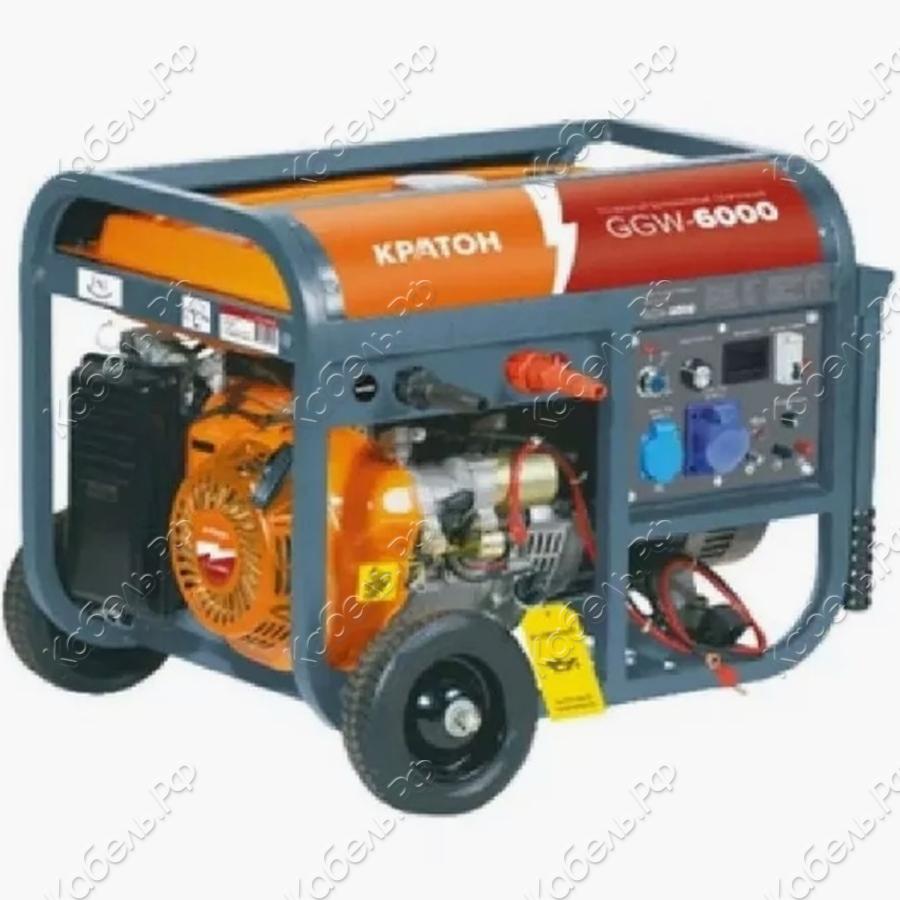 Изображение товара Бензиновый сварочный генератор GGW-6000 Кратон Мотор 420 см3 15 л