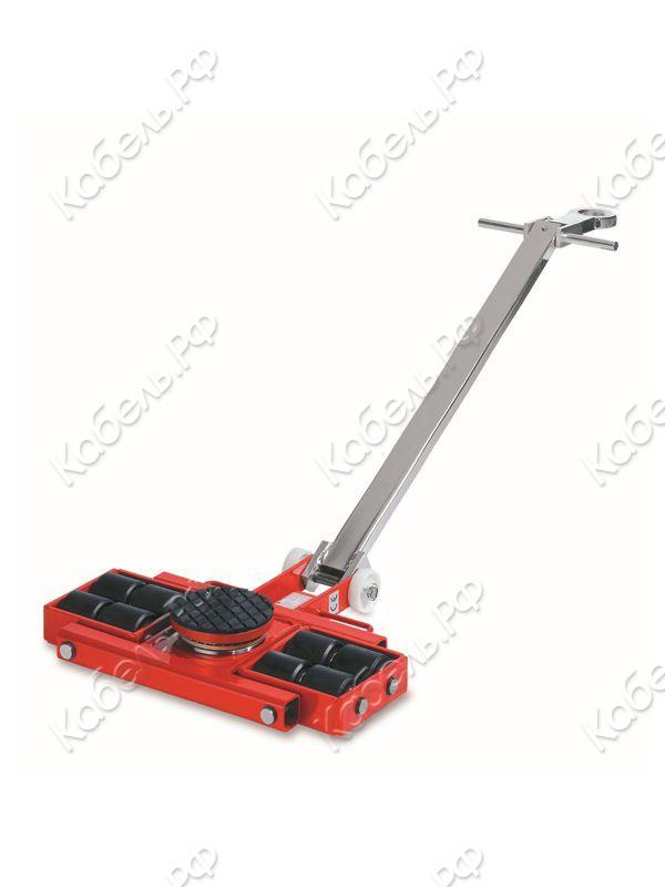 Изображение товара Поворотная роликовая платформа для грузов TOR 8т с ручкой промышленное оборудование