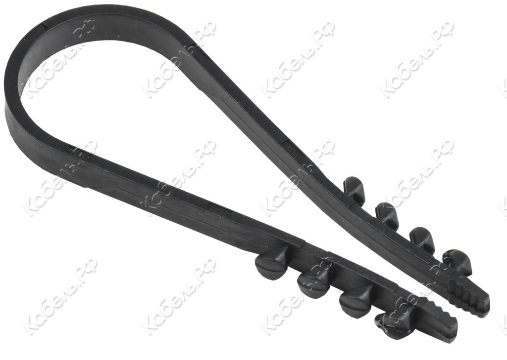 Изображение товара Дюбель-хомут 19-25мм нейлон черный (100шт) IEK UHH36-19-25-100