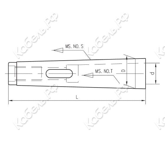 Изображение товара Втулка переходная КМ 5/3 без лапки с резьбой SOVIS 14694