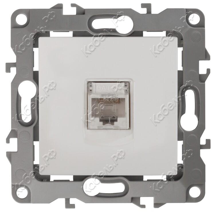 Изображение товара Розетка 12-3107-01 1-местная RJ45 IP20 белый ЭРА Б0014723
