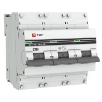 Автоматический выключатель 3П ВА 47-100 80А C 10кА EKF mcb47100-3-80C-pro